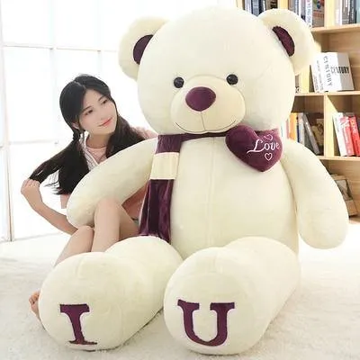 180cm “I Love You” Teddy Bear Plush Toy Hugging Pillow