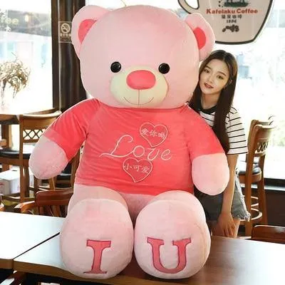 180cm “I Love You” Teddy Bear Plush Toy Hugging Pillow