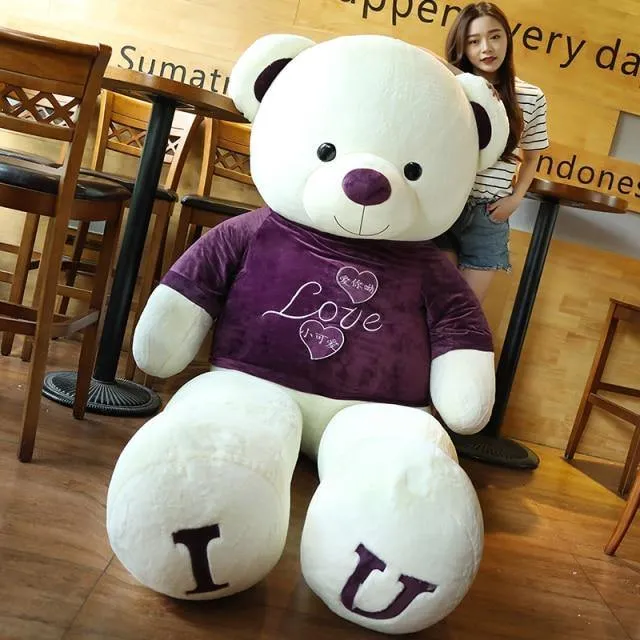 180cm “I Love You” Teddy Bear Plush Toy Hugging Pillow