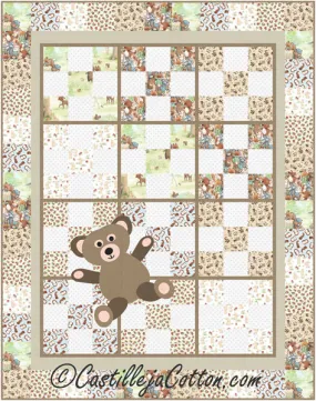 9-Patch Teddy Quilt Pattern CJC-53731w  - Wholesale Product