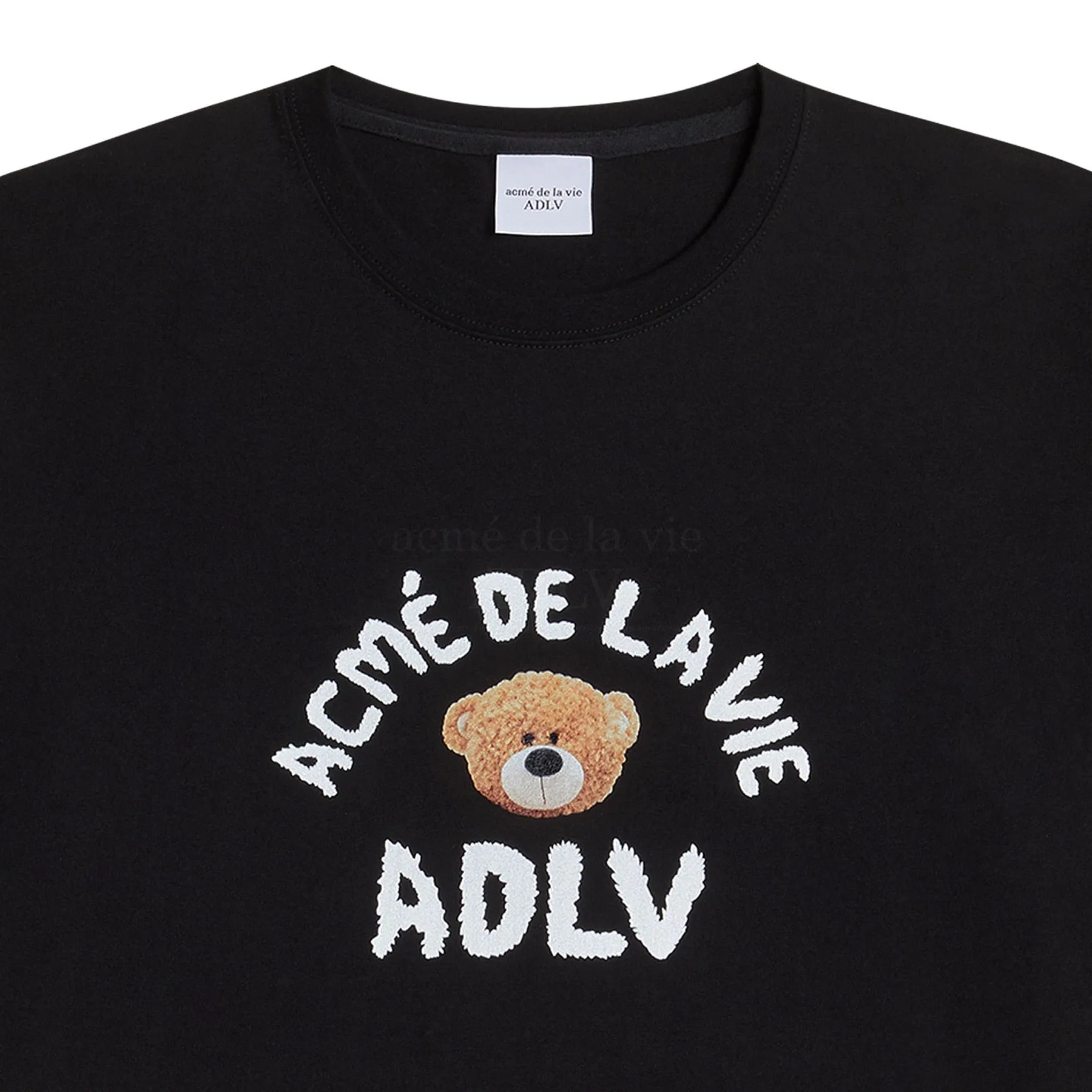 acmé de la vie (ADLV) Teddy Bear (Bear Doll) Short Sleeve T-Shirt Black