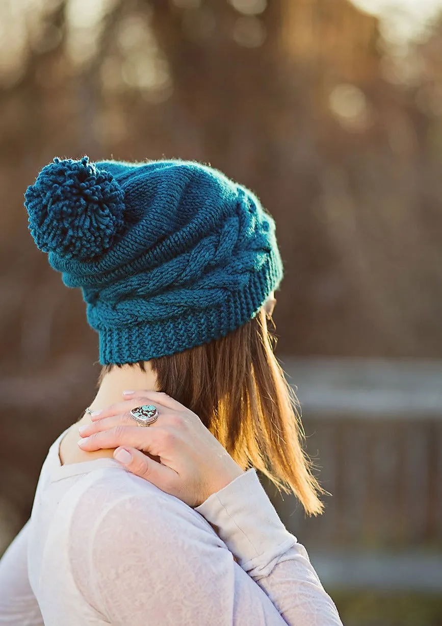 Alpine Trail Hat, Knitterella. Print Knitting Pattern