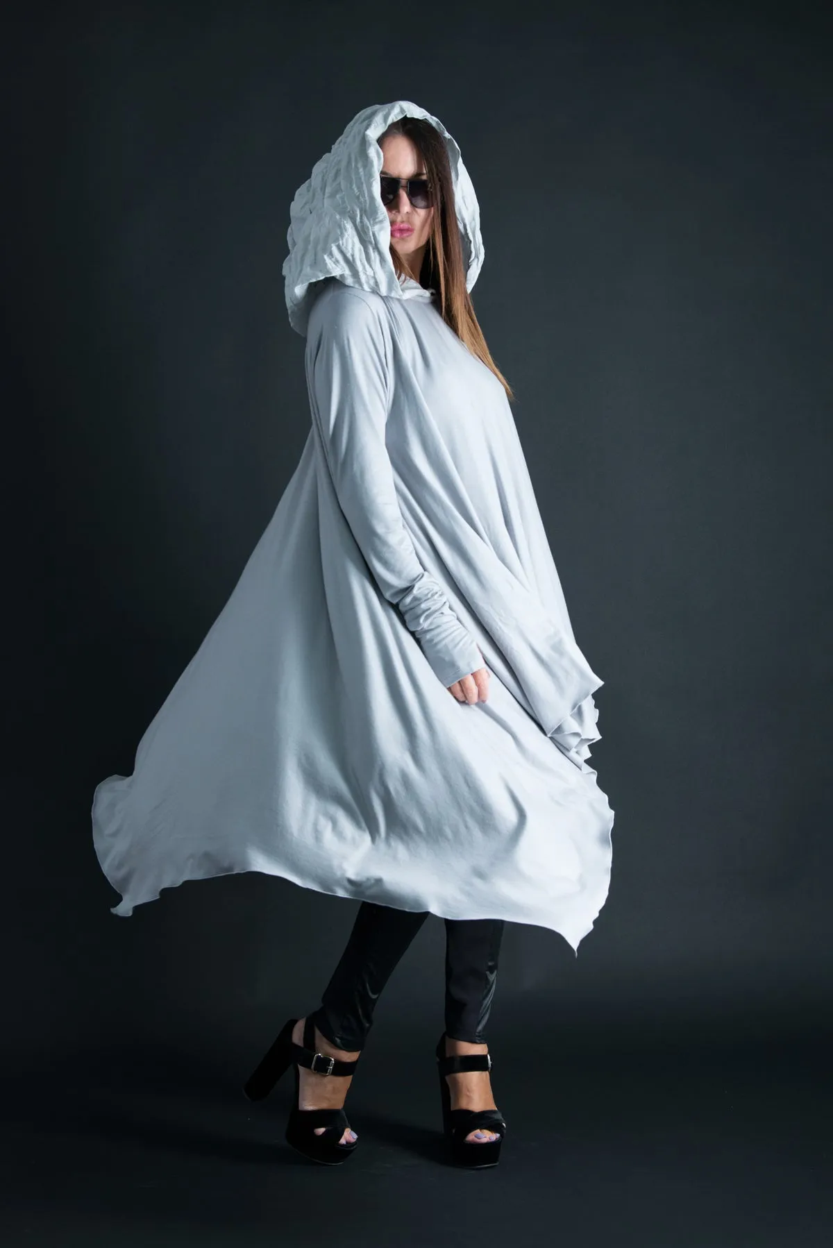 ANIE BLACK Hooded Tunic SALE