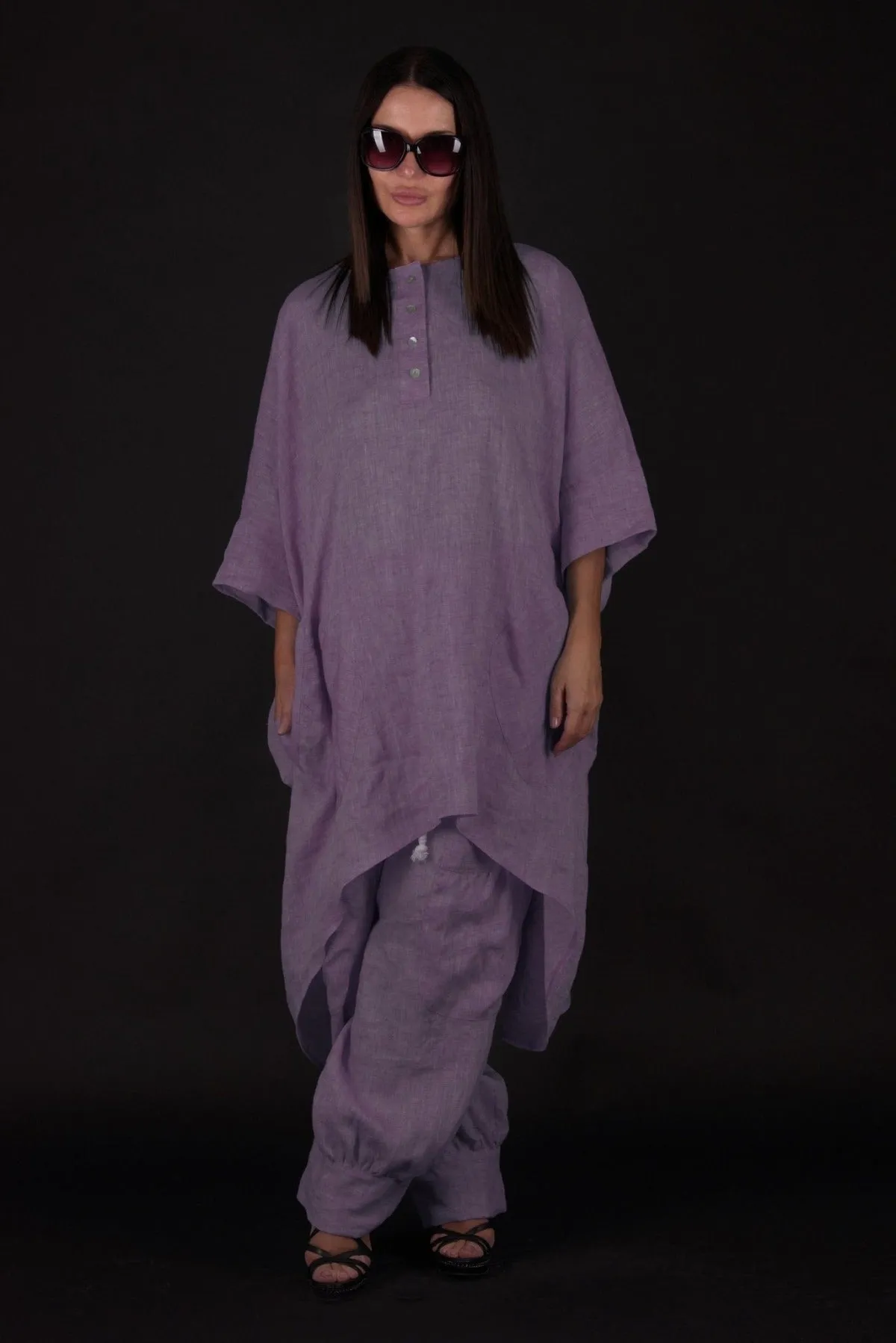 ANN Linen Maxi Tunic