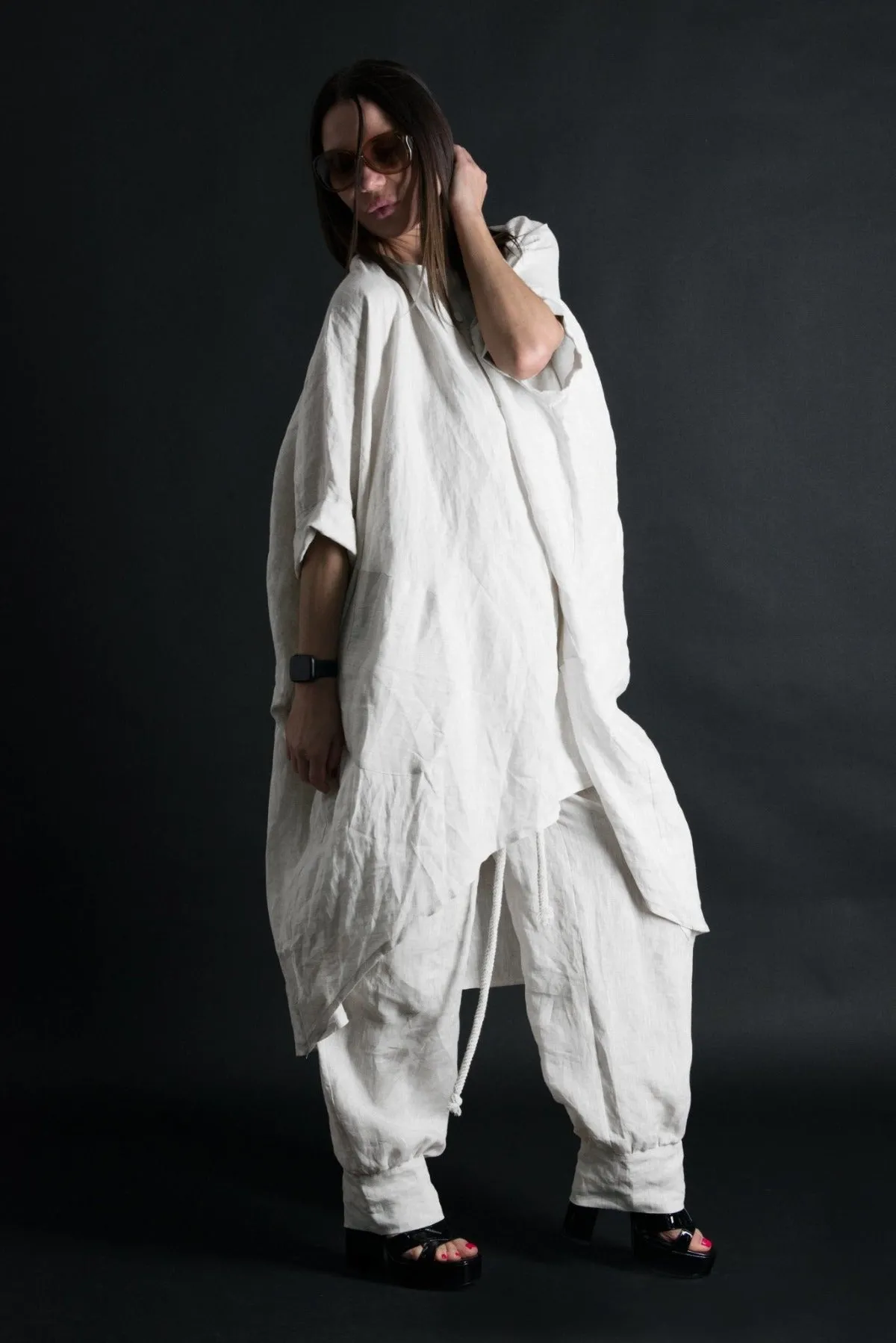 ANN Linen Maxi Tunic