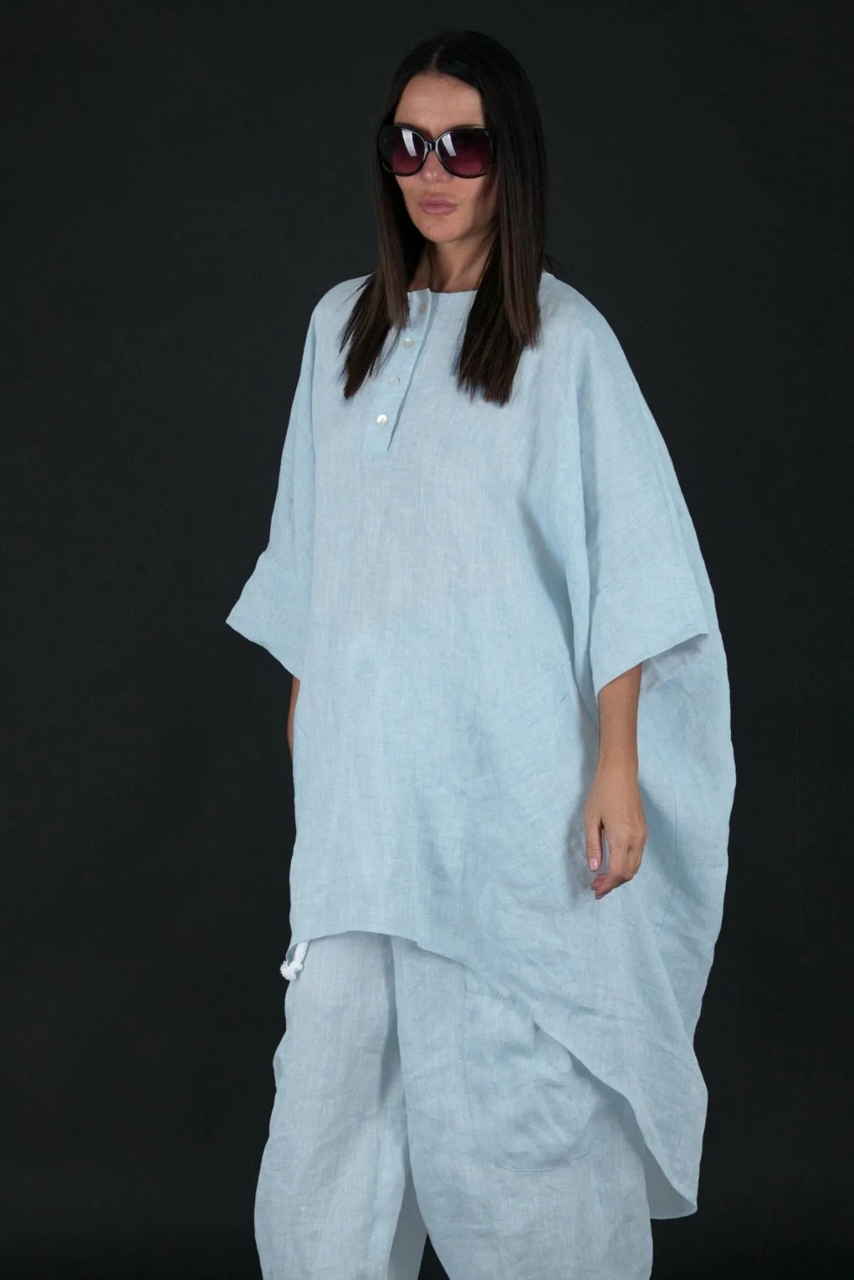 ANN Linen Maxi Tunic