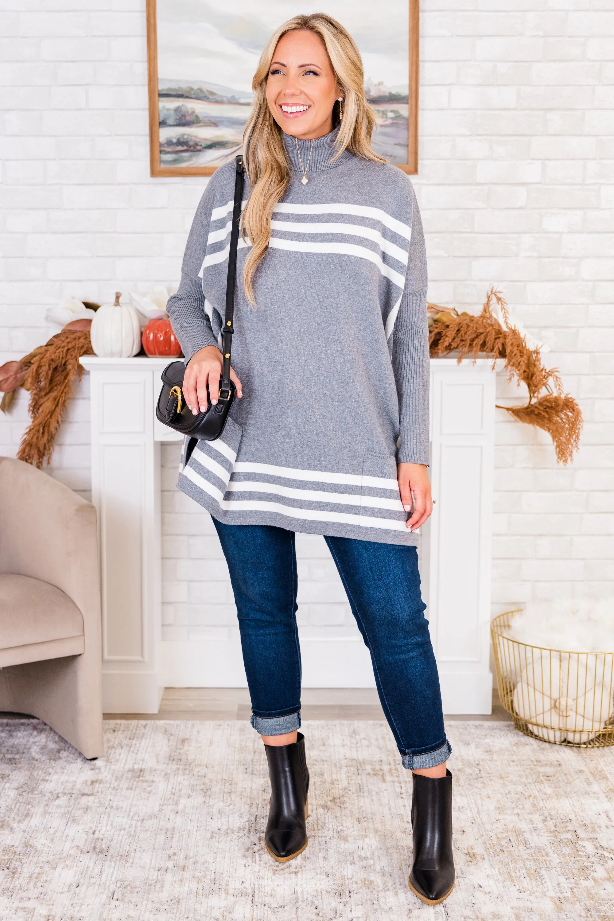 Anything For My Baby Tunic, Heather Gray