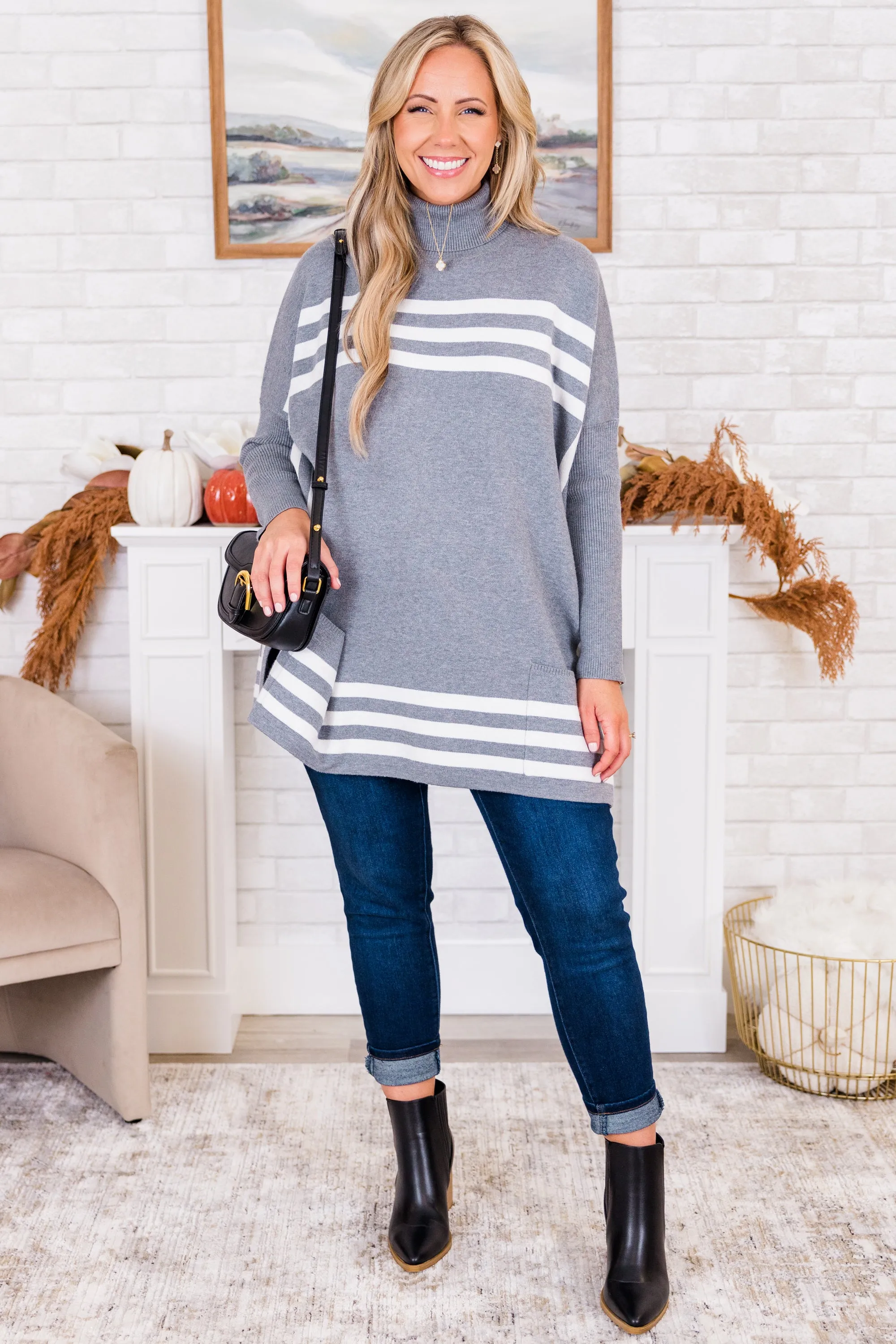 Anything For My Baby Tunic, Heather Gray