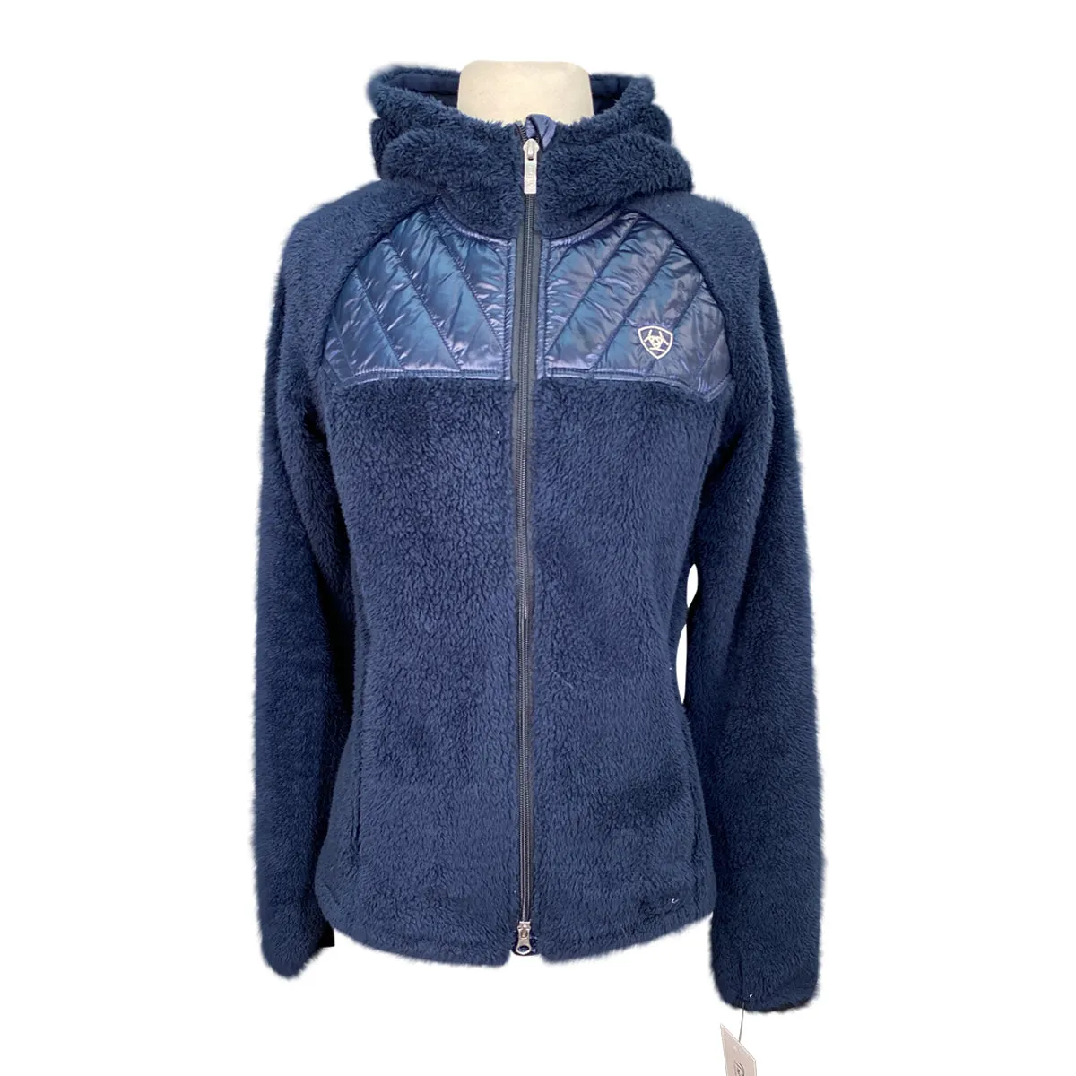 Ariat 'Coalesce' Hoodie Full Zip Sweatshirt in Dark Sapphire - Women's XS