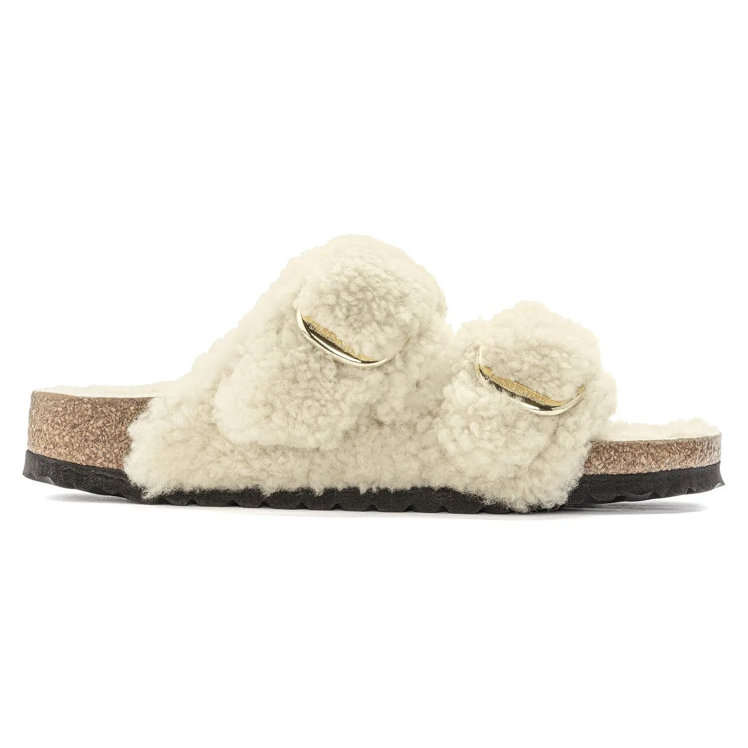 Arizona Big Buckle Shearling - Teddy Eggshell