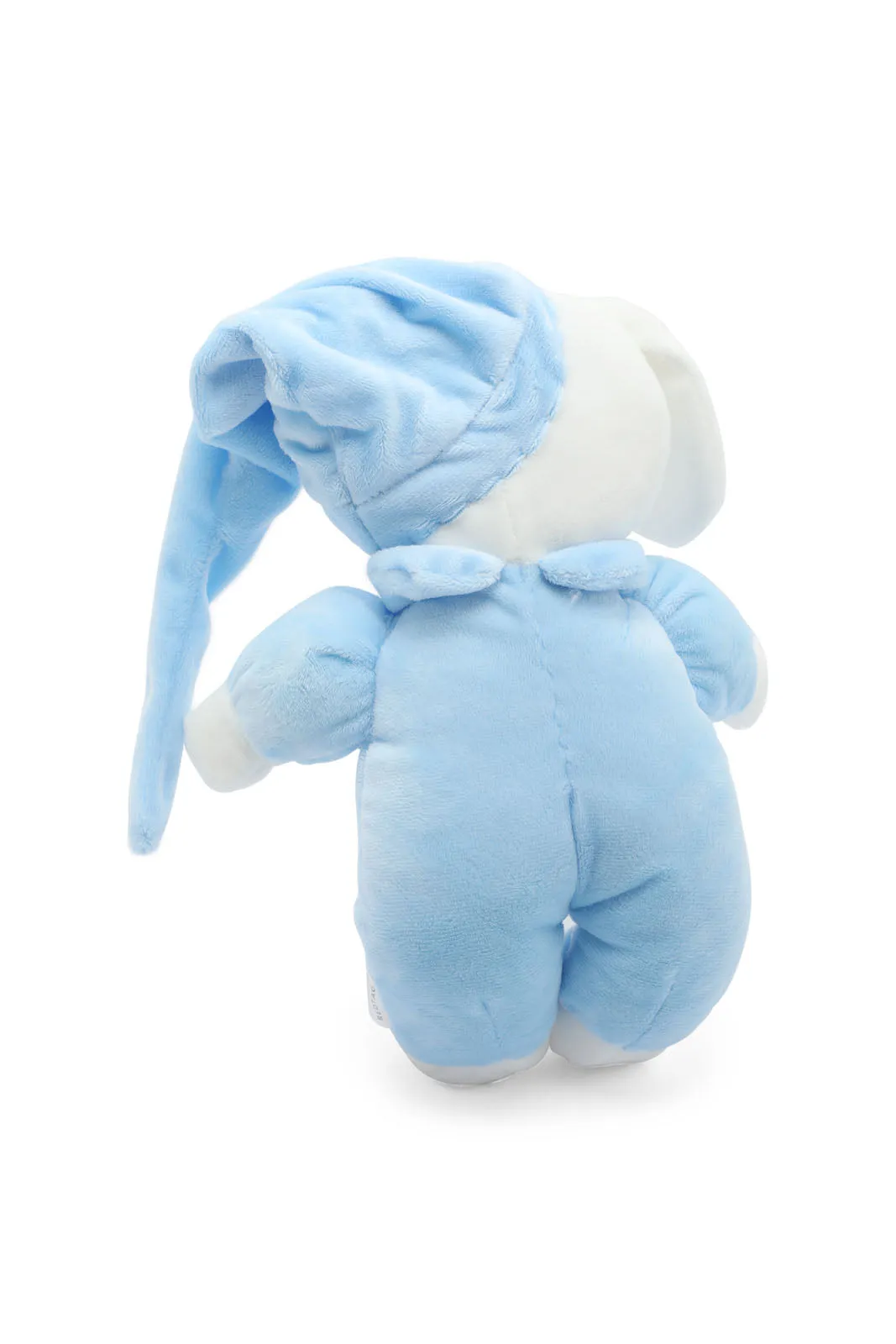 Babies Blue And White Blanket With Teddy Bear Gift Set(2 Piece)