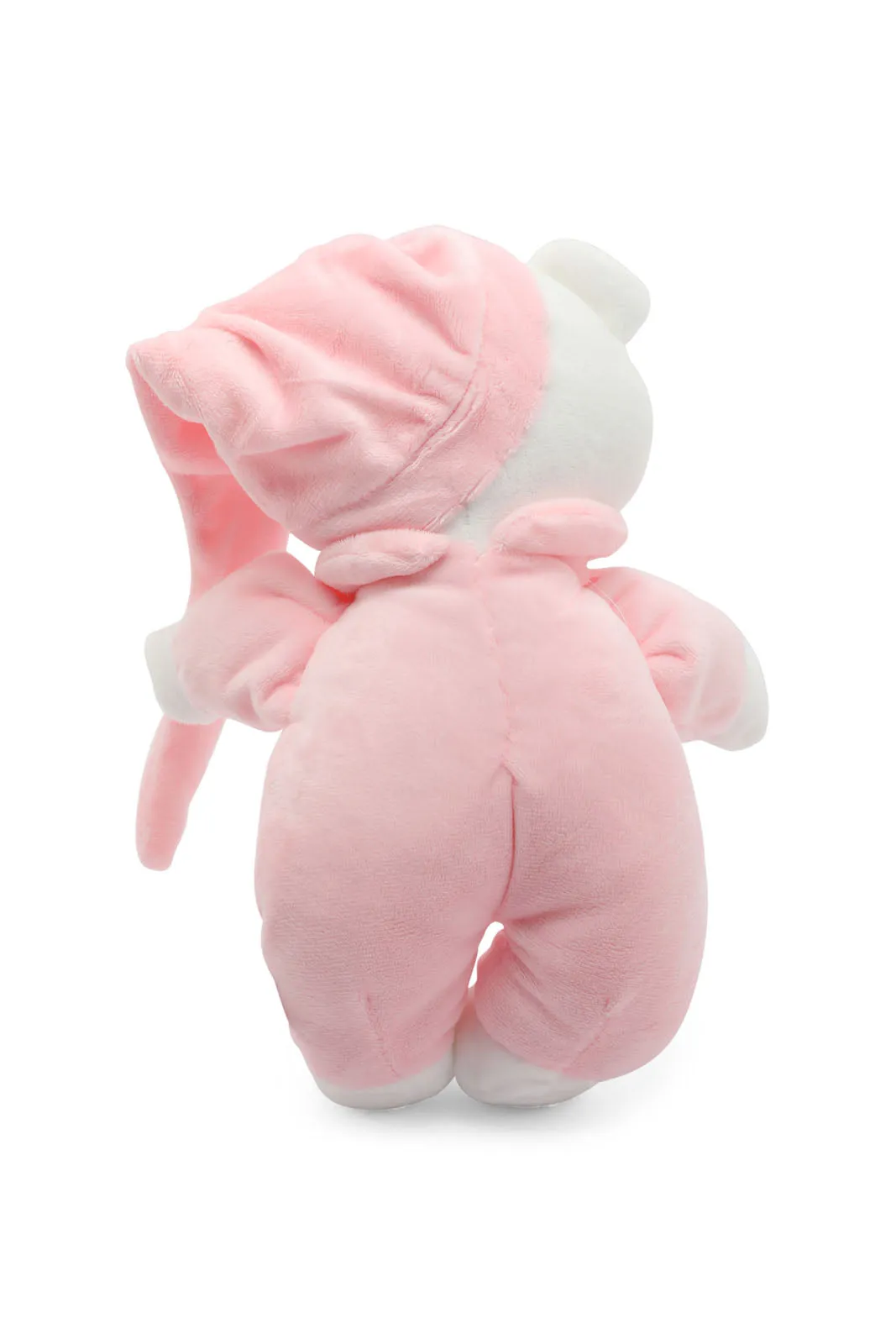 Babies Pink And White Blanket With Teddy Bear Gift Set (2 Piece)