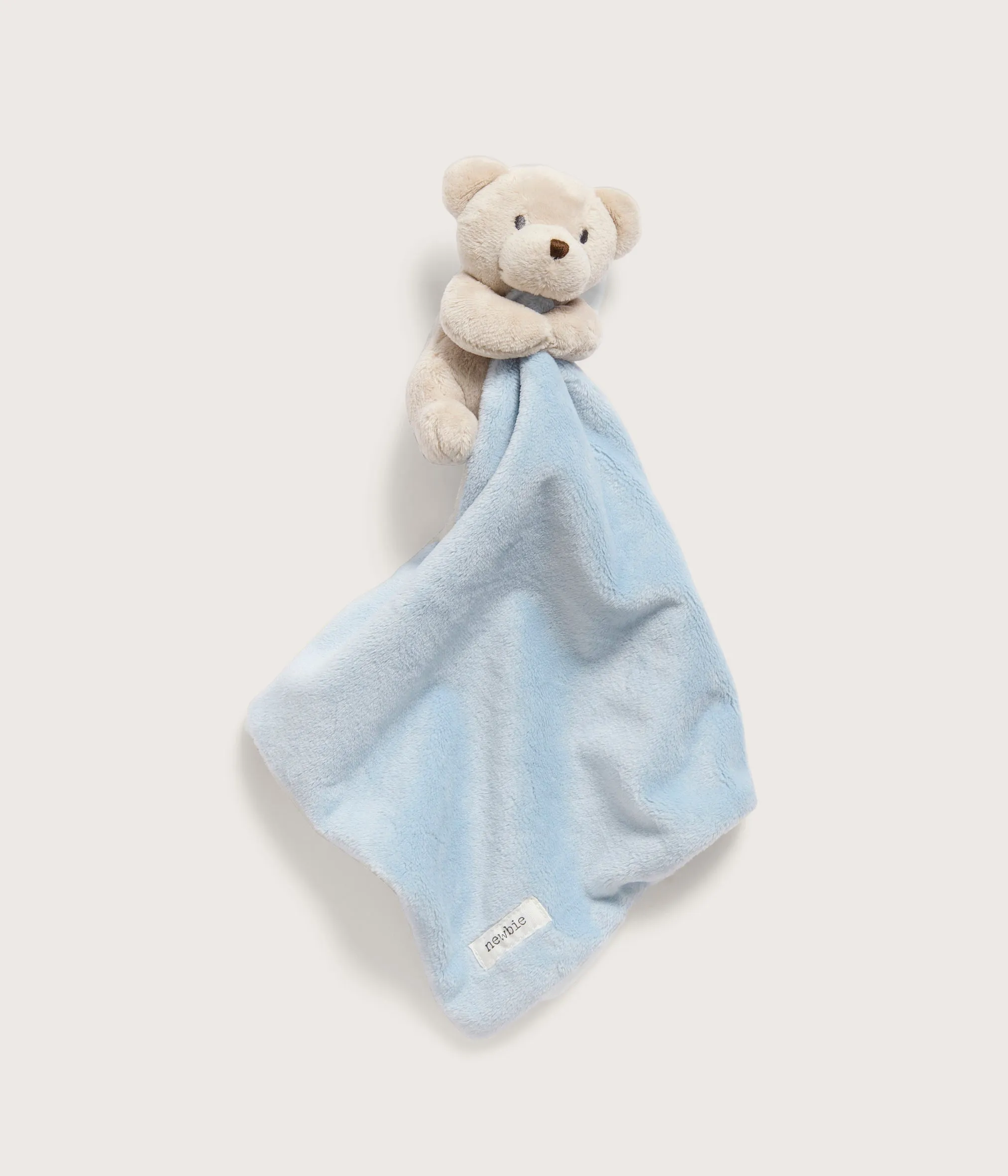 Baby blue teddy bear snuggle blanket