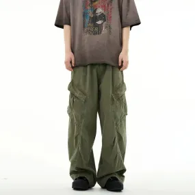 Baggy Straight-leg Cargo Pants