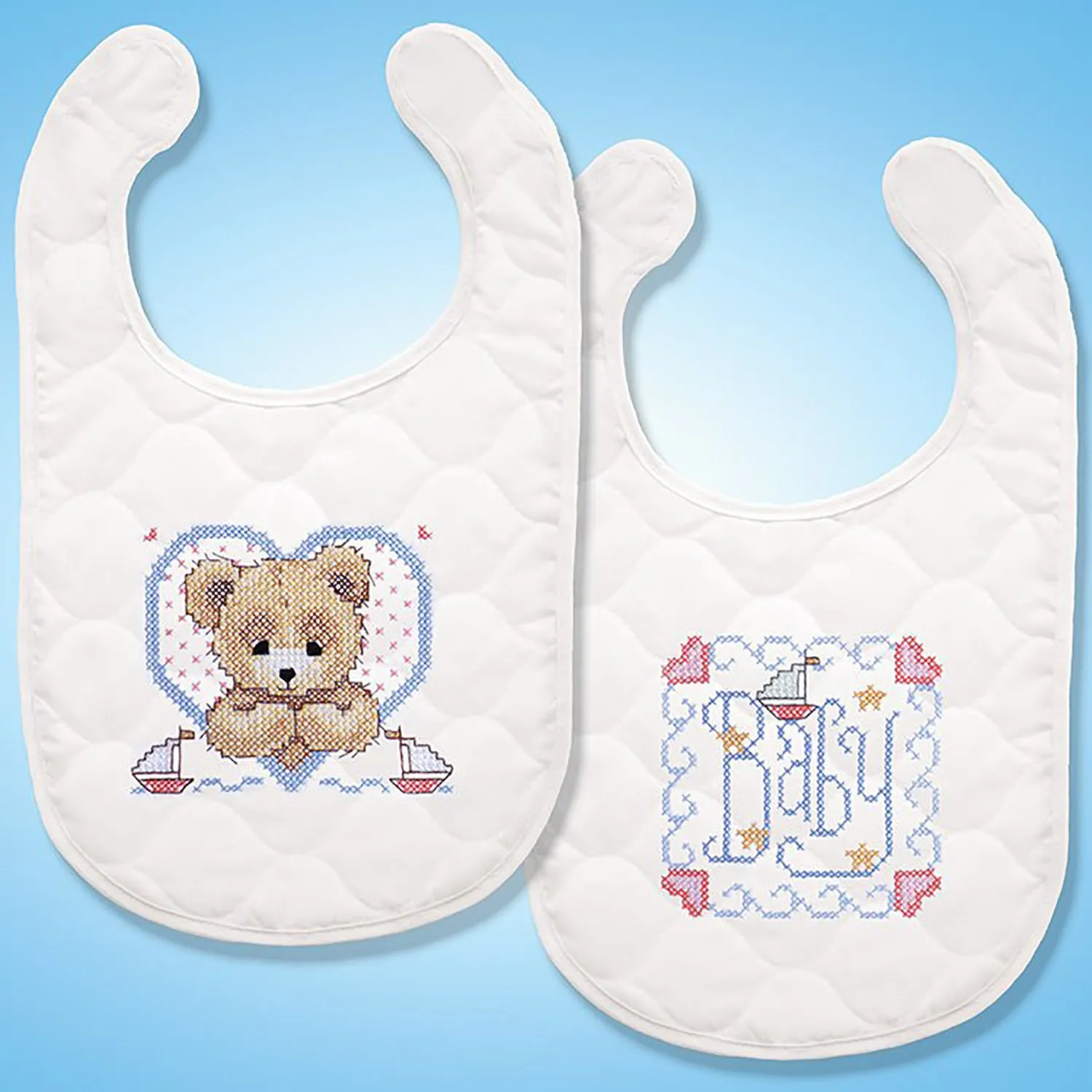 Bedtime Prayer Baby Boy Bibs for Embroidery T21704