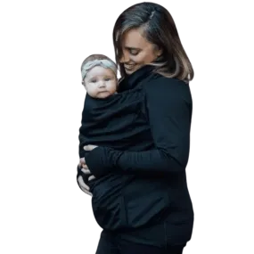 Belly Bedaine Kangaroo Babywearing Sweater Black