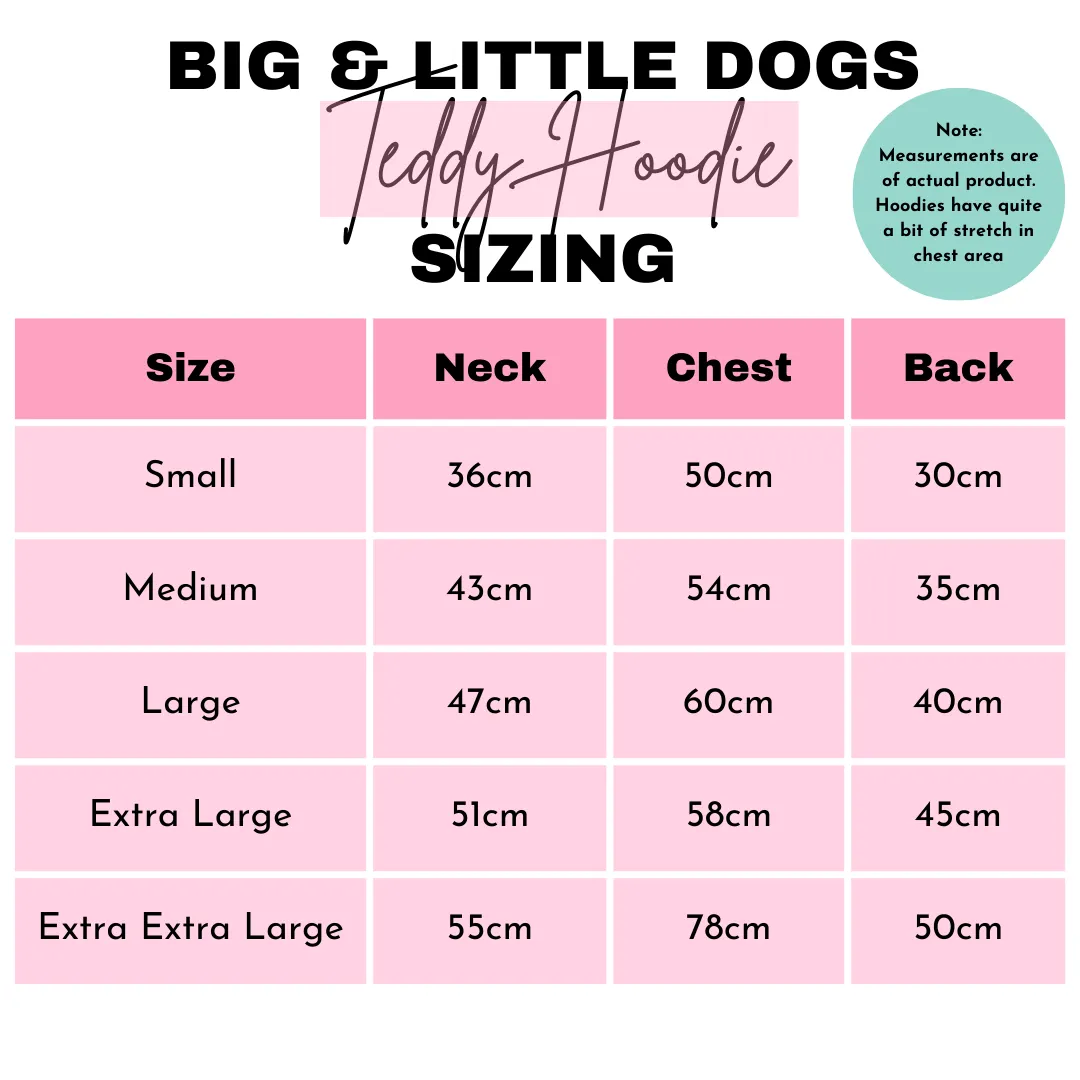 Big & Little Dogs Caramel Teddy Hoddie Dog Jumper