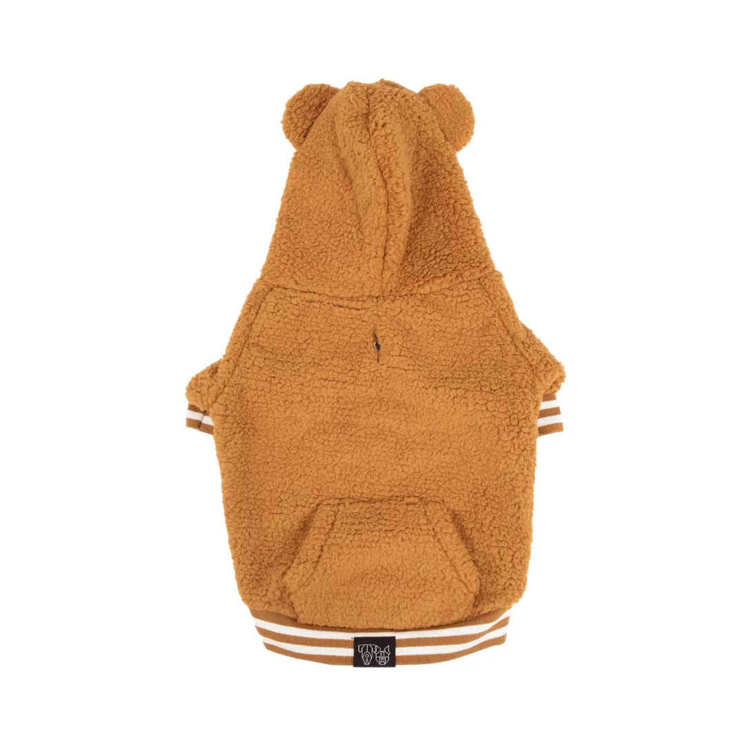 Big & Little Dogs Caramel Teddy Hoddie Dog Jumper