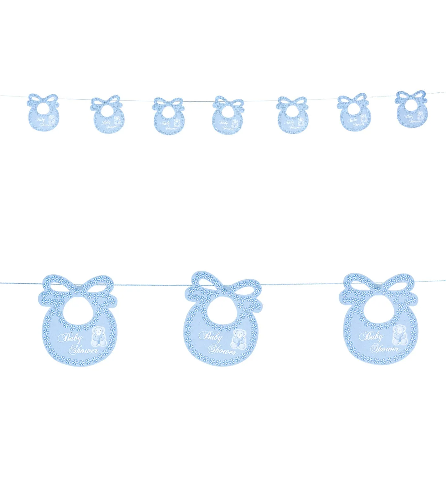 Blue Bib Baby Shower Garland