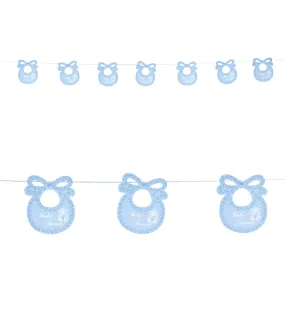 Blue Bib Baby Shower Garland