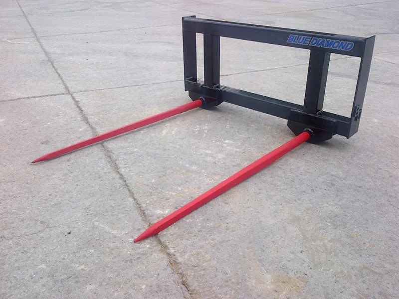 BLUE DIAMOND hay spear for skid steer