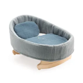 Blue Dream Doll Rocking Cradle