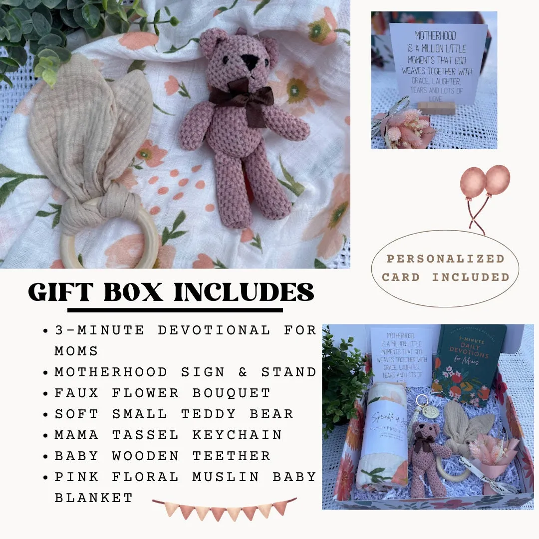 Box of Joy Motherhood Girl Gift Box, New Mom Giftbox, Mom and Baby Girl Gift, Expectant Mom Gift, Baby Shower Gift, Mama