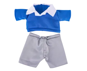 Boys Blue School Uniform Teddy Bear Outfit