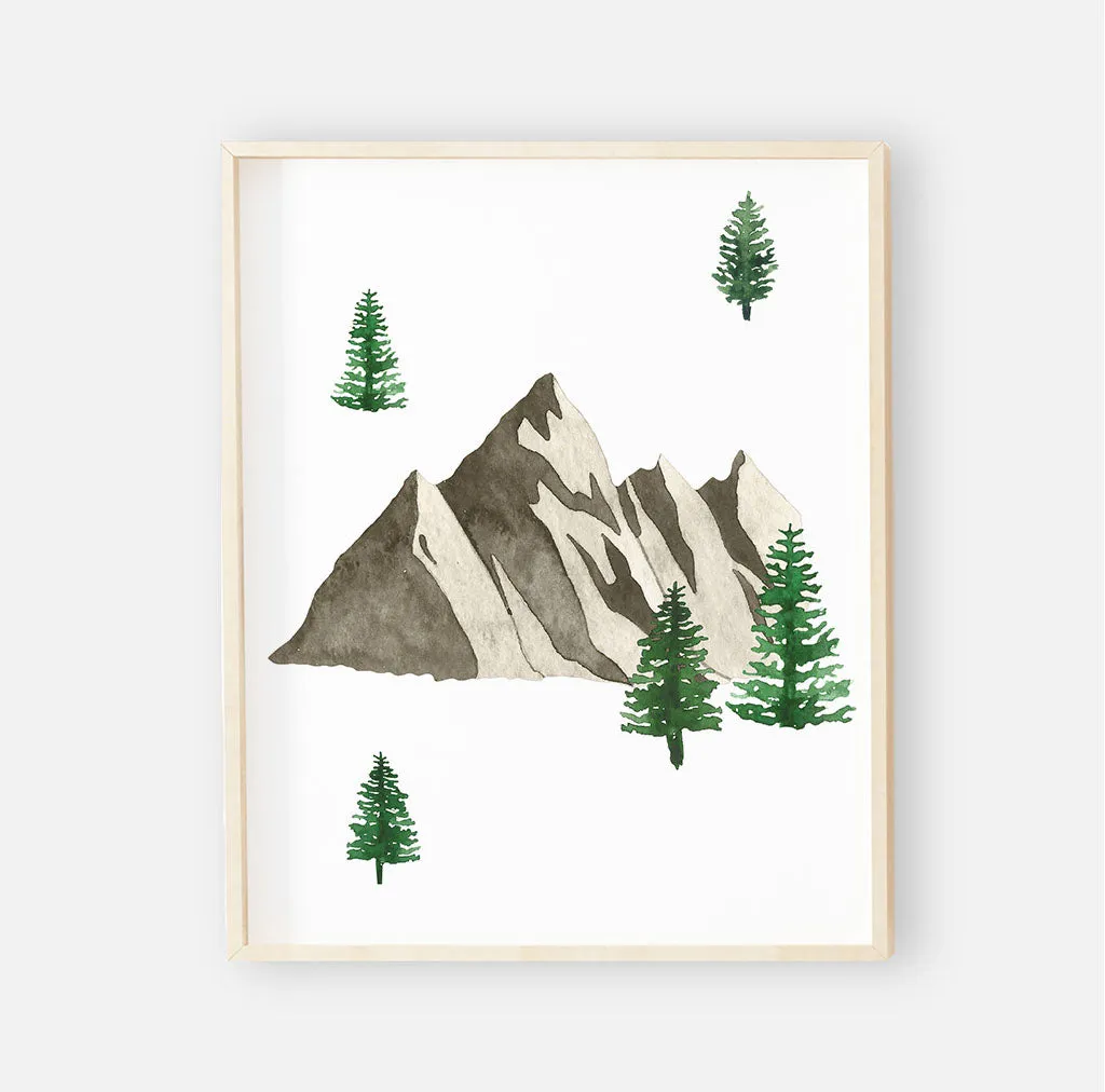 Brody's Woodland Mountain Digital Print