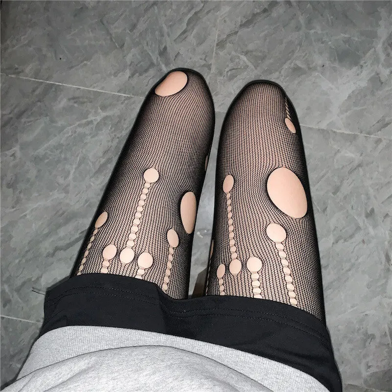 Broken shooting star tights