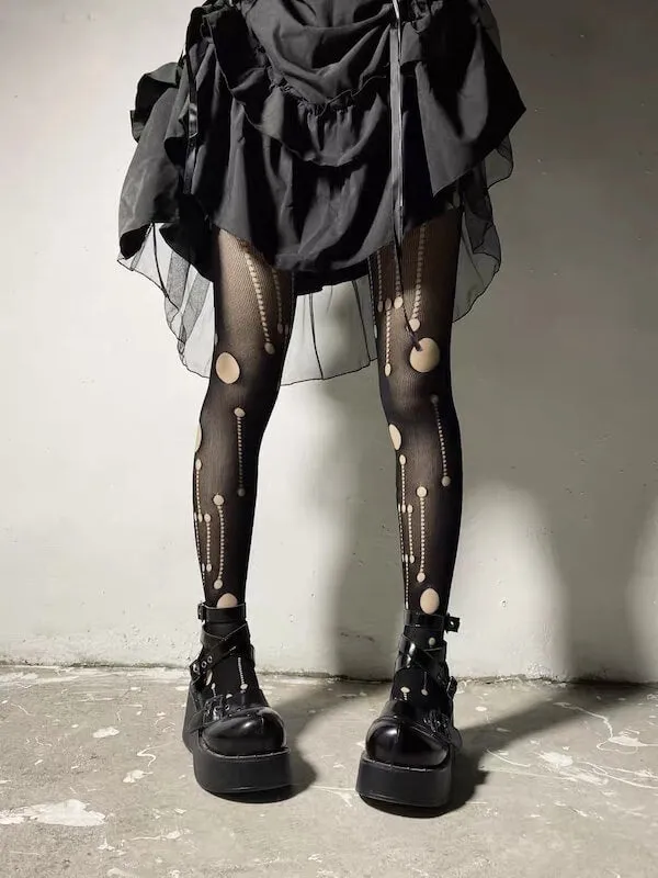 Broken shooting star tights