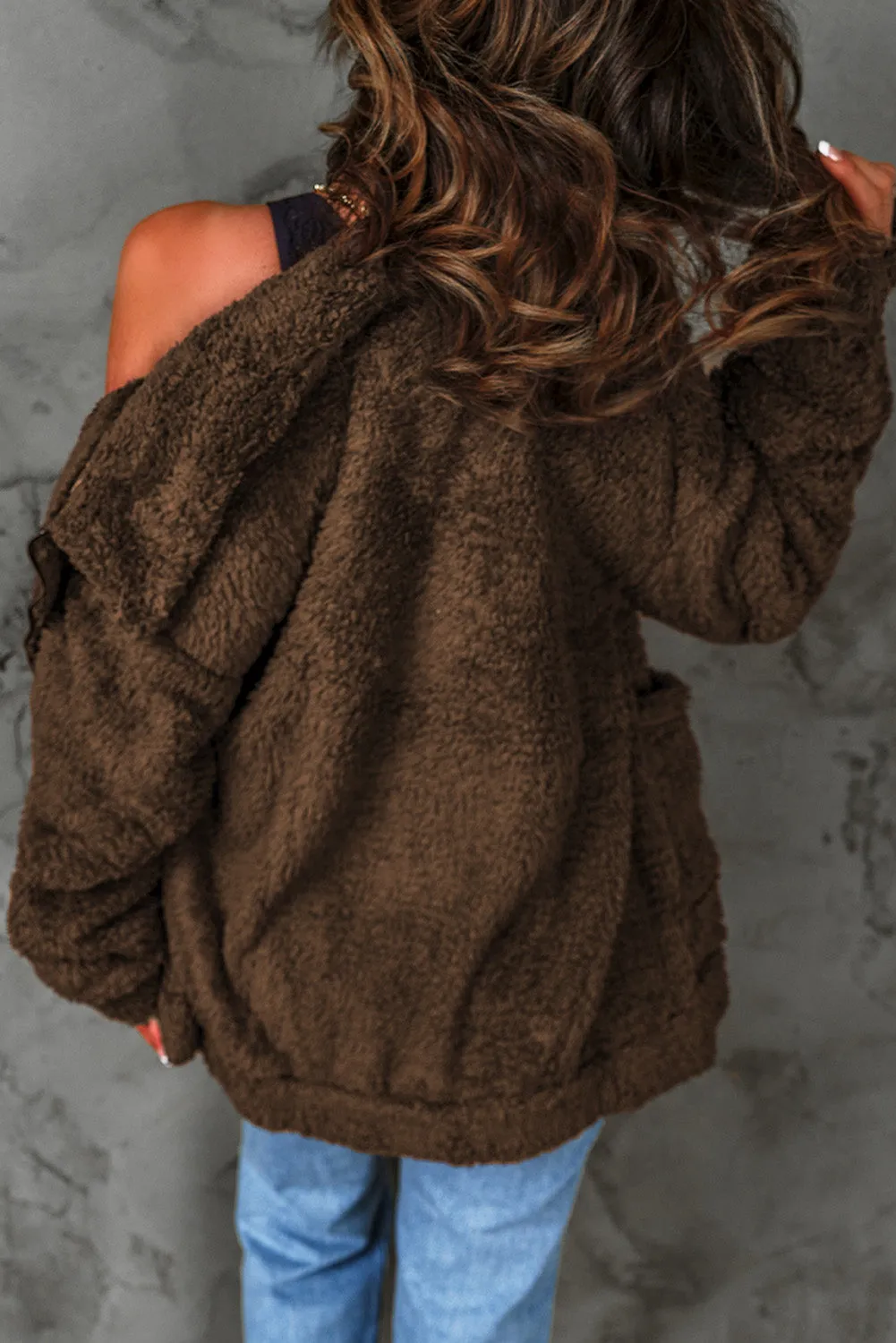 Brown Fleece Coat