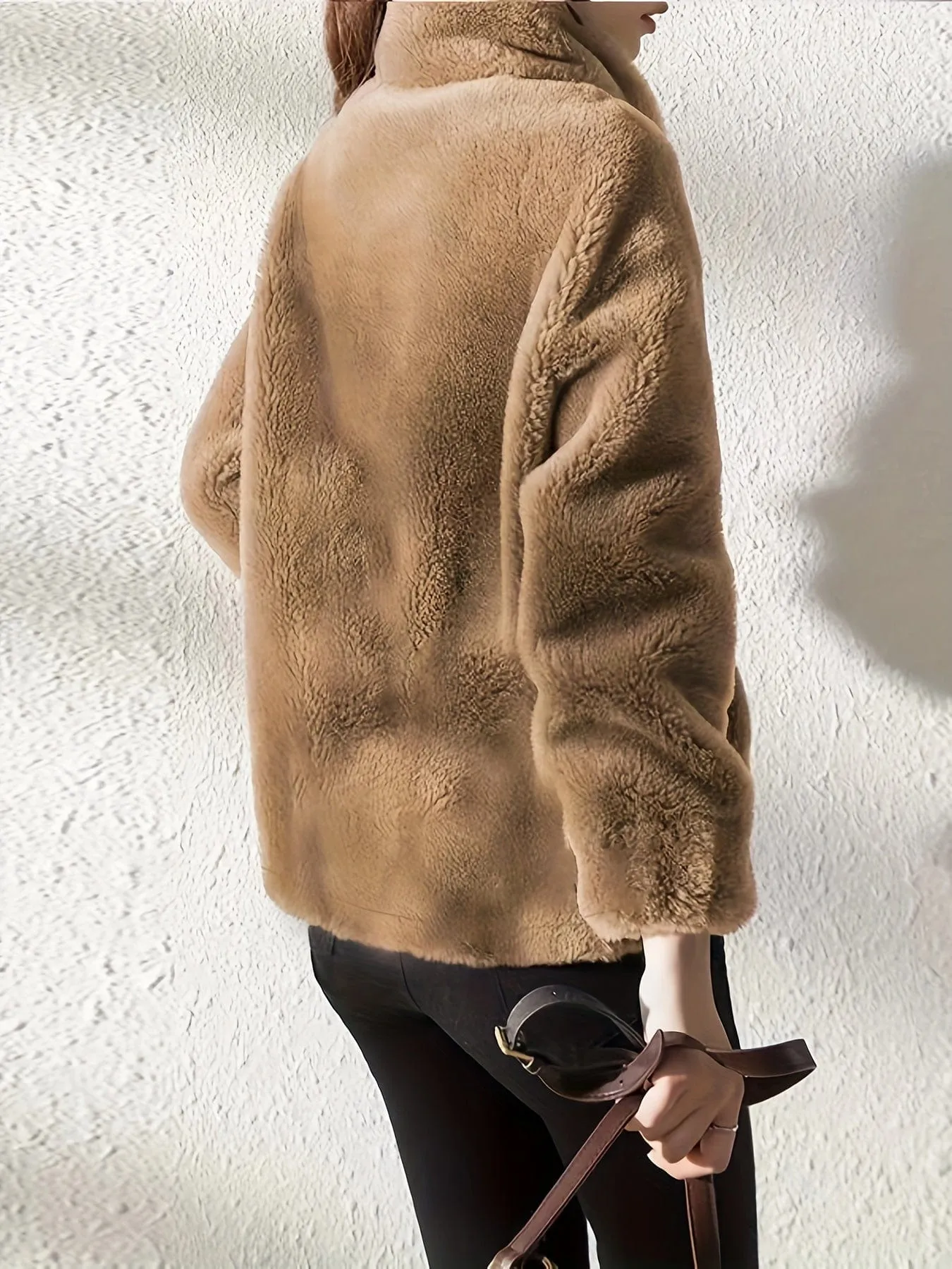 Brown Fleece Coat