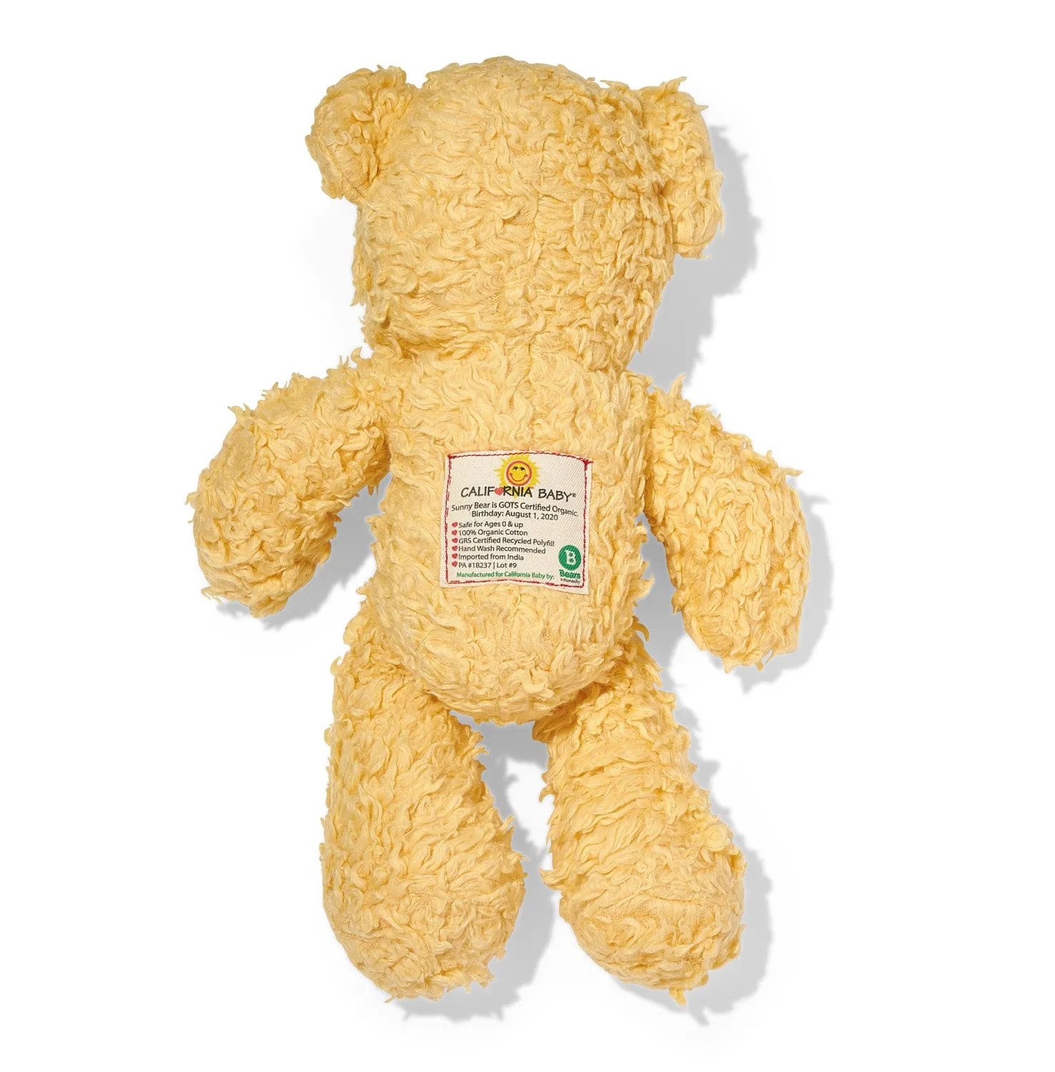 (Certified Organic Cotton)™ Sunny Teddy Bear