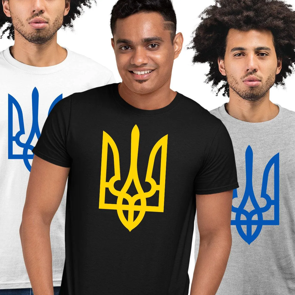 Coat of arms of Ukraine T-shirt I Stand With Ukraine Symbol