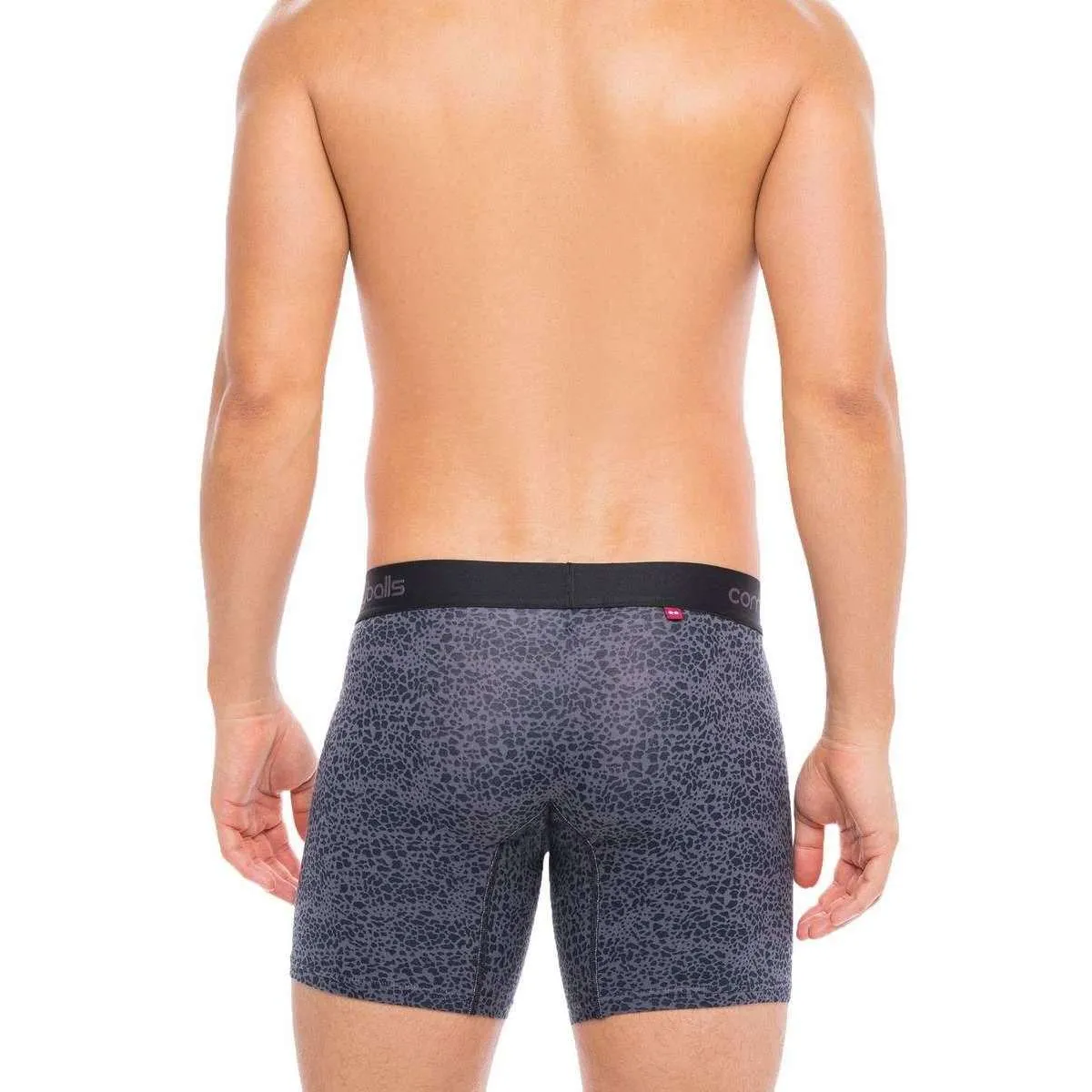 Comfyballs Cotton Long Boxer - Dark Snake Grey