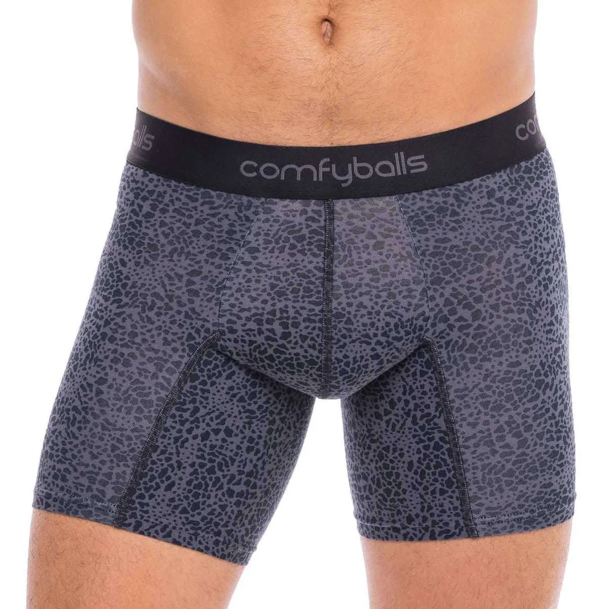 Comfyballs Cotton Long Boxer - Dark Snake Grey