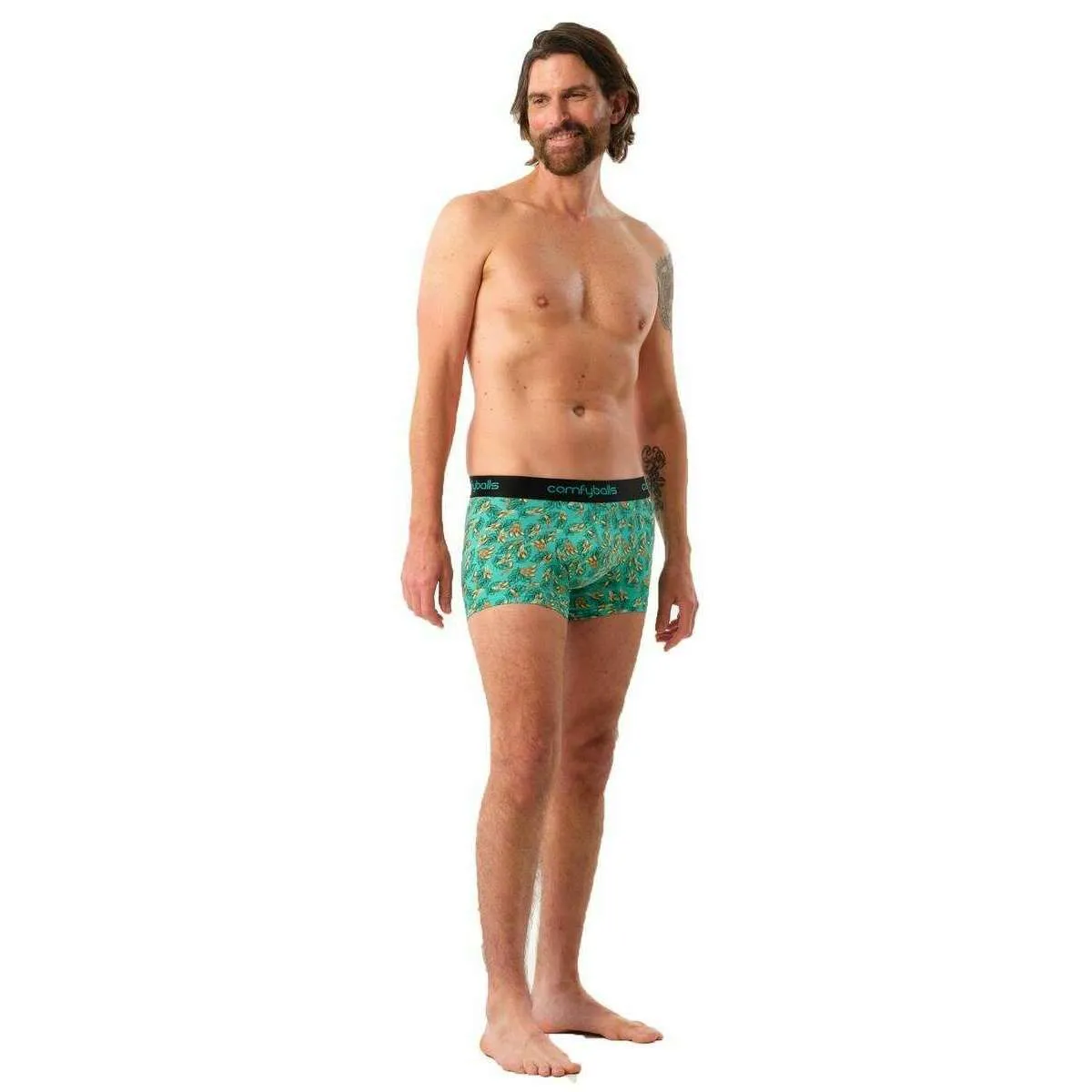 Comfyballs Cotton Regular Boxer - Banana Green