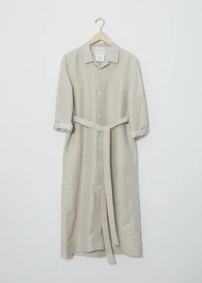 Cotton Grid Lourdes Coat Dress