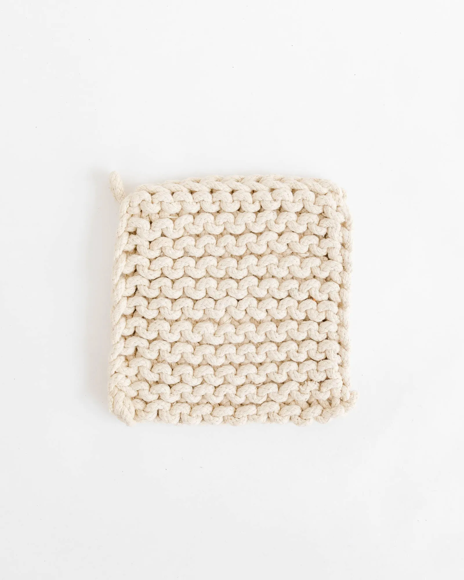 Crocheted Pot Holder- Neutral