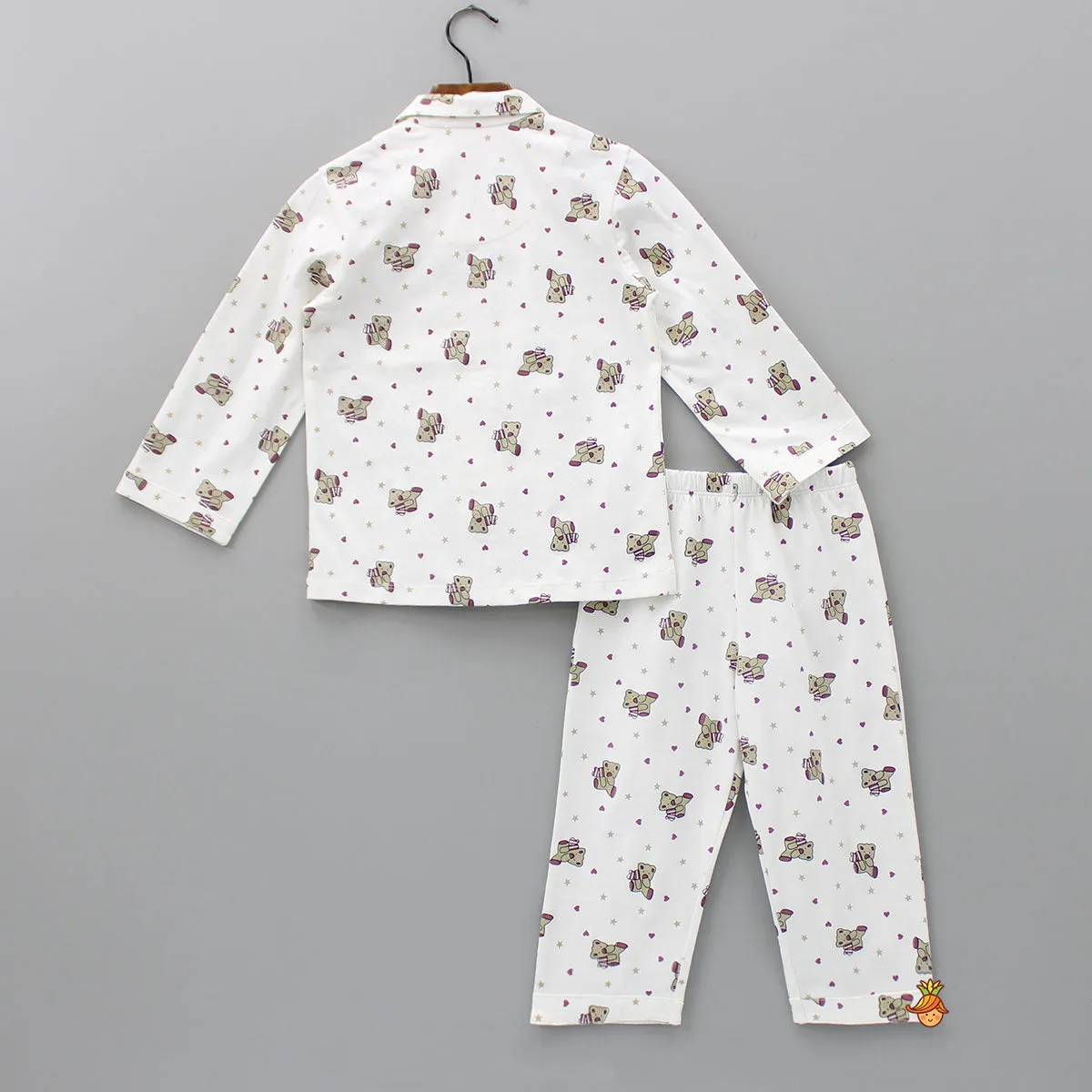 Cute Teddy Printed Sleepwear