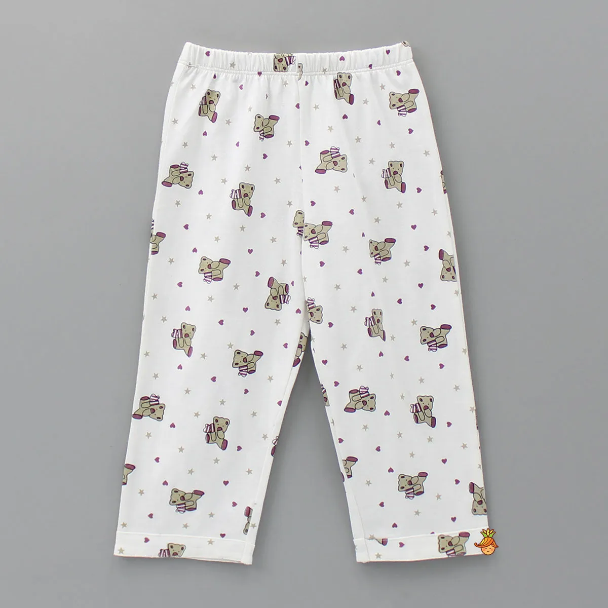 Cute Teddy Printed Sleepwear