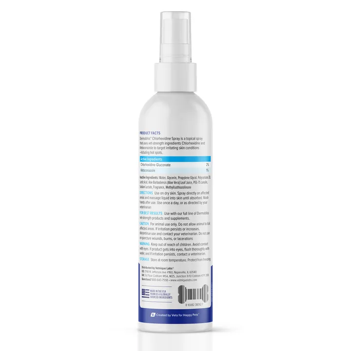 Dermabliss™ Anti-Bacterial & Anti-Fungal Chlorhexidine Antiseptic Spray - 8 oz