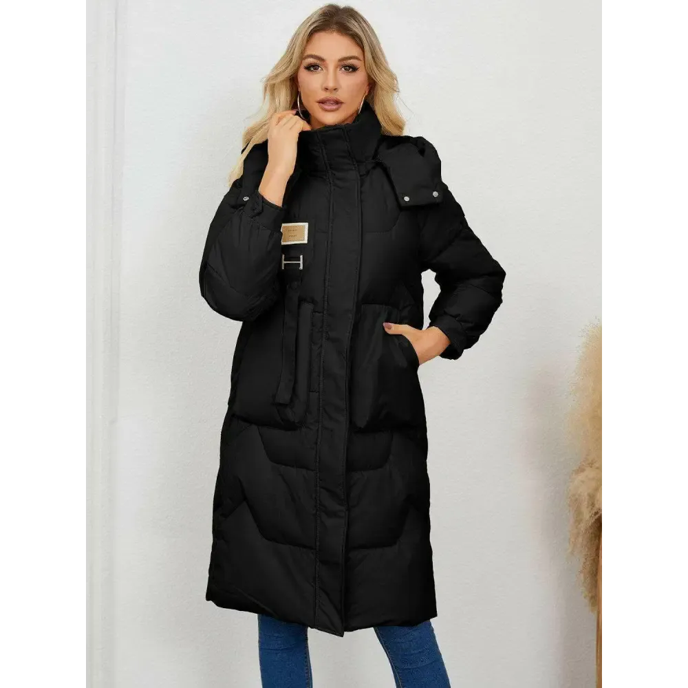 Elevate Your Wardrobe with the Long Sleeve Longline Hooded Coat