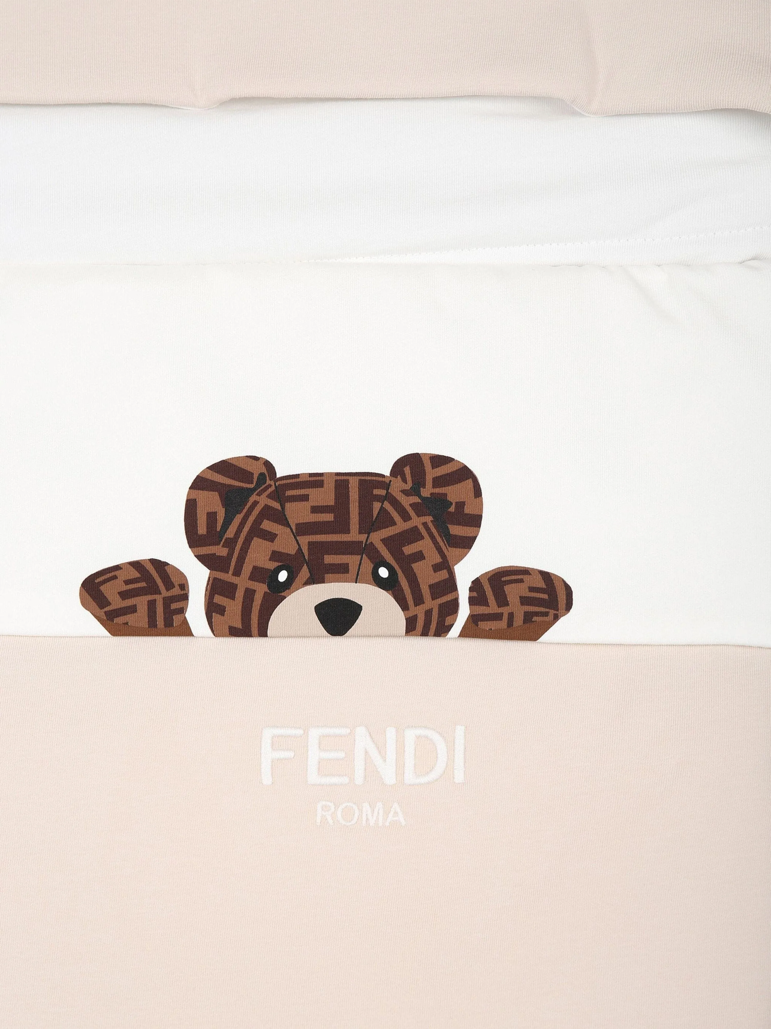 Fendi Baby Bear Logo Nest in Beige