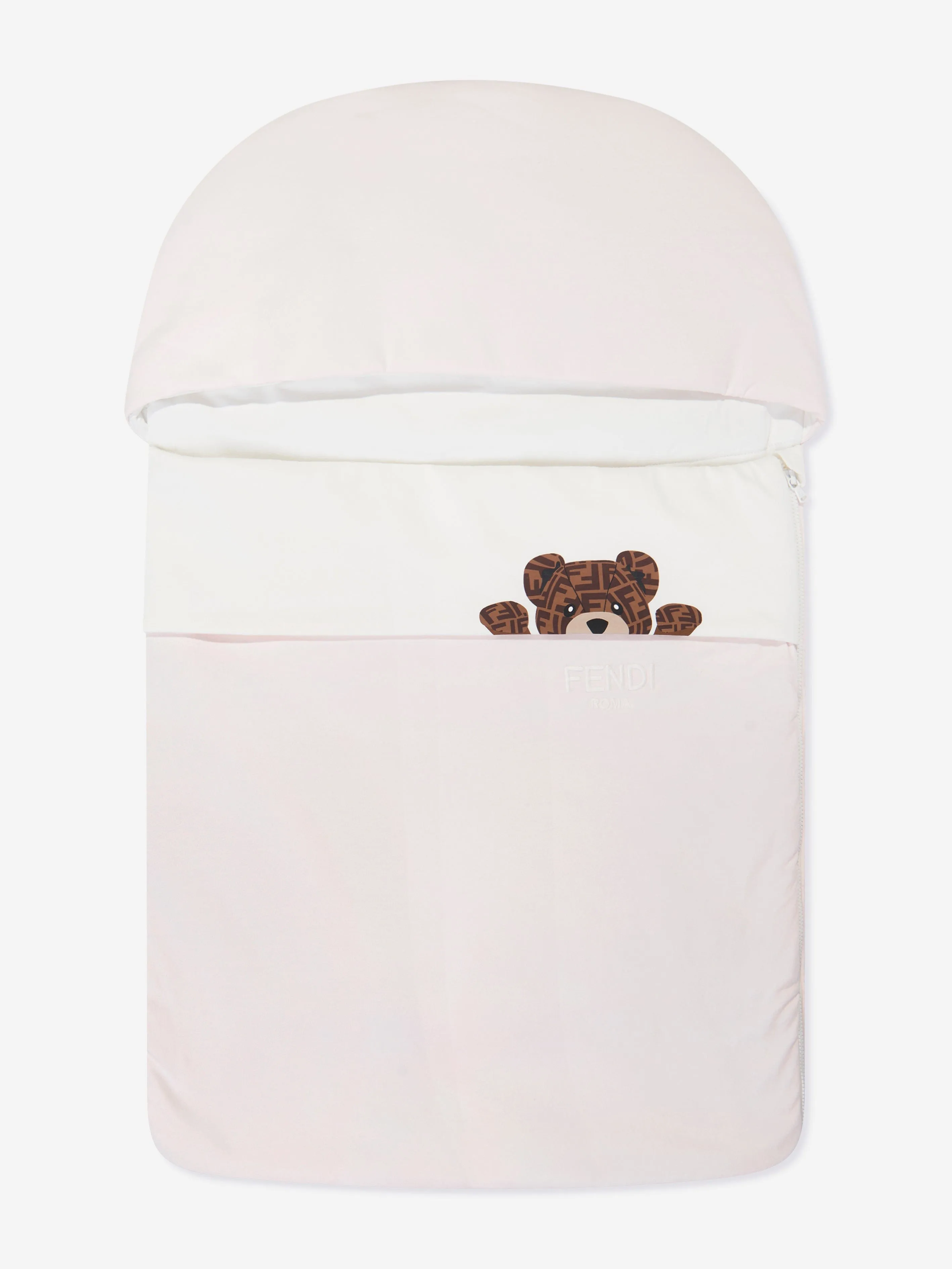 Fendi Baby Girls Bear Logo Nest in Pink