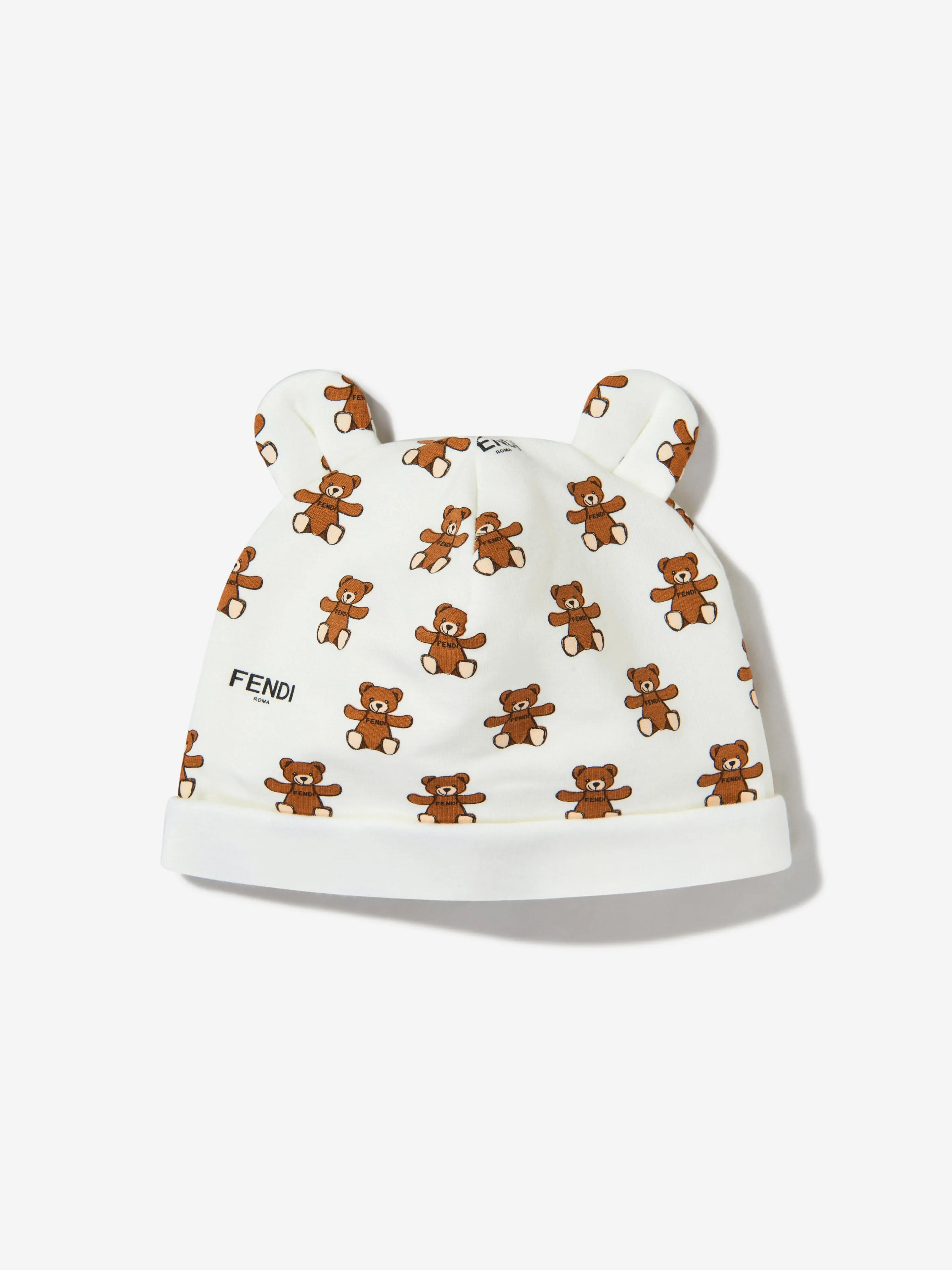 Fendi Baby Unisex Cotton Teddy Babygrow Gift Set (3 Piece)