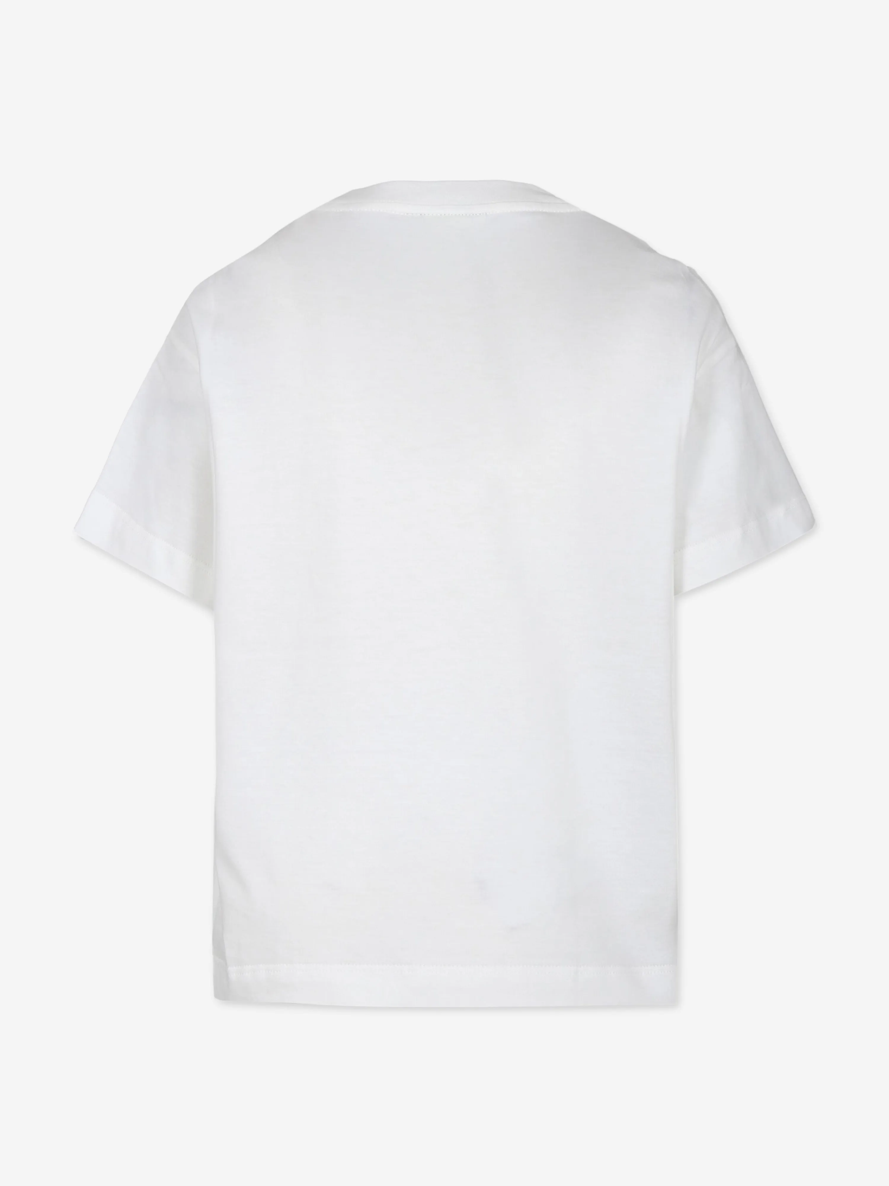 Fendi Boys Bear Logo T-Shirt in White