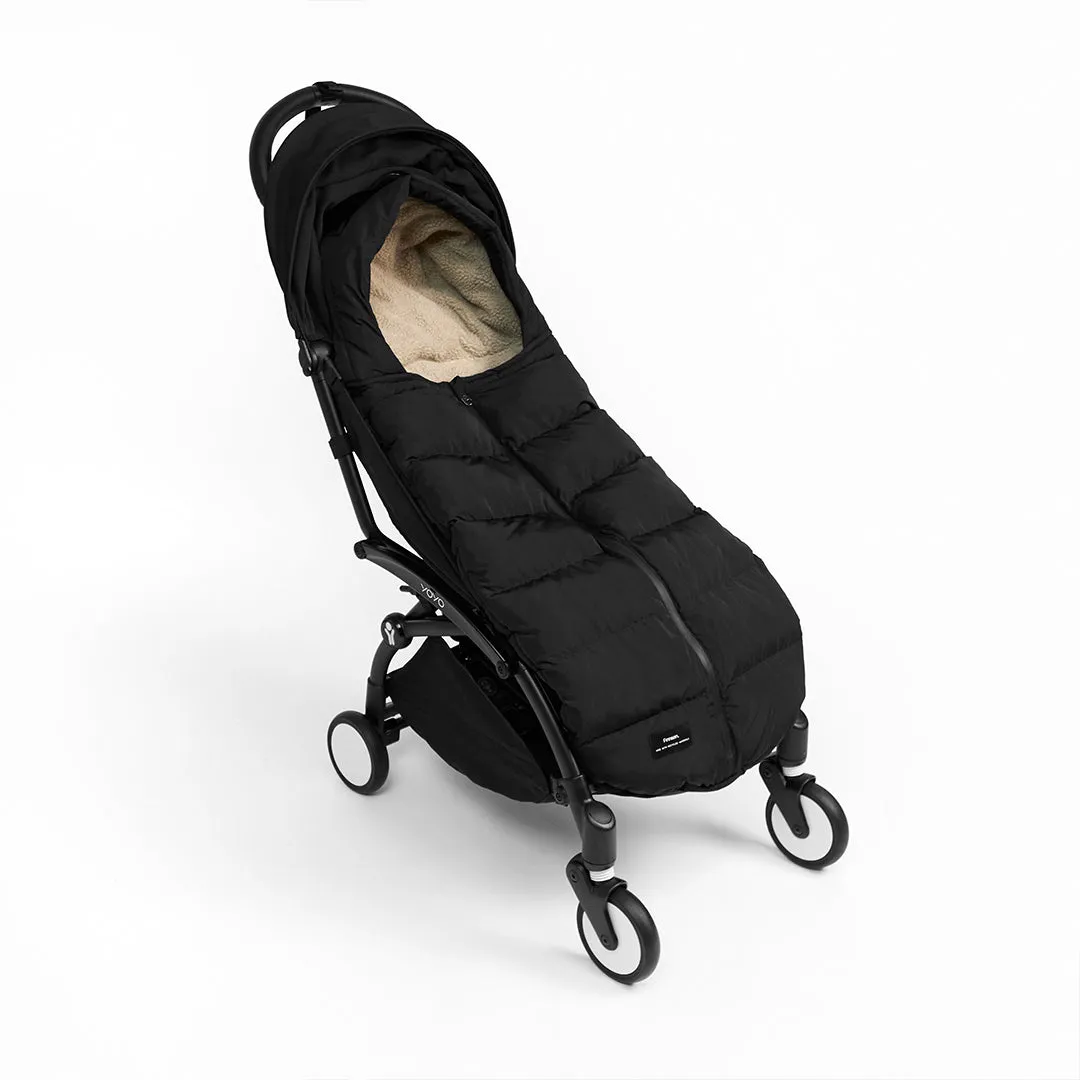 Finnson Alma Eco Universal Pram Footmuff  - Black