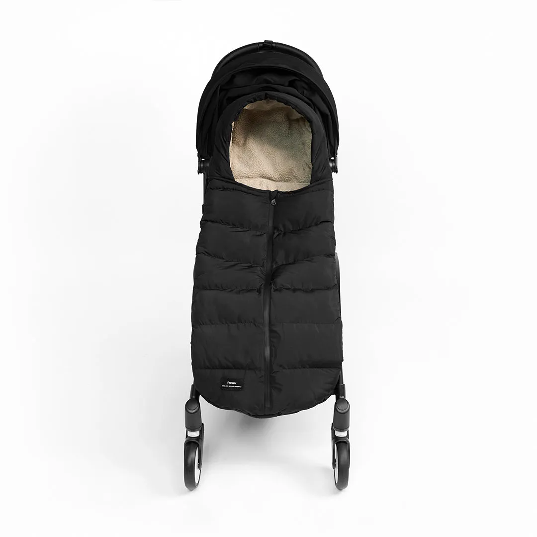 Finnson Alma Eco Universal Pram Footmuff  - Black